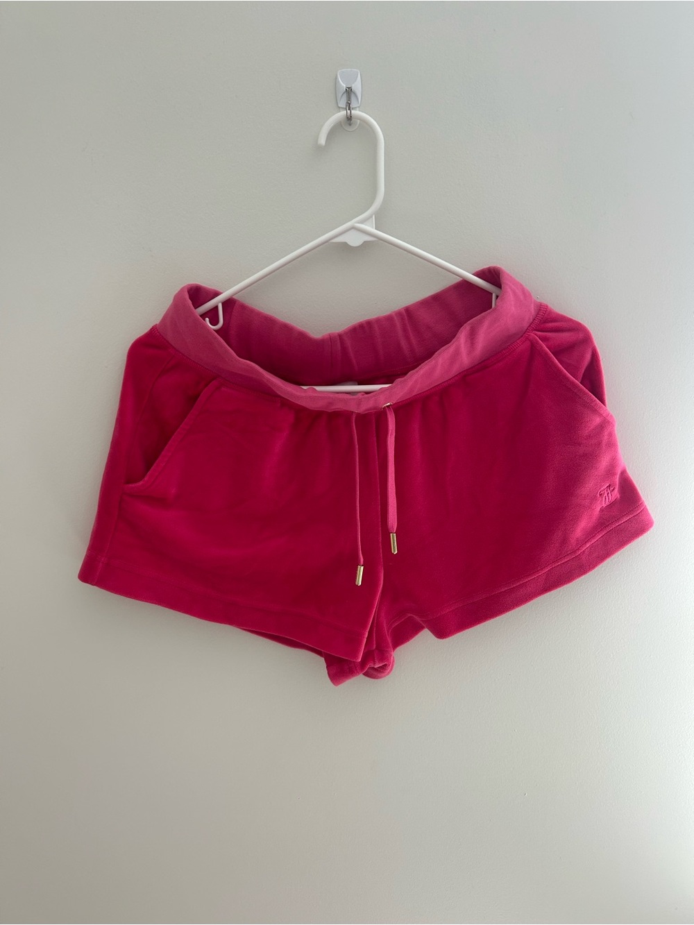 Juicy Couture Hot Pink Velour Lounge Shorts